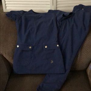 Navy blue Scrub Set
